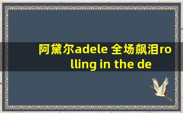 阿黛尔adele 全场飙泪rolling in the deep(中文字幕)